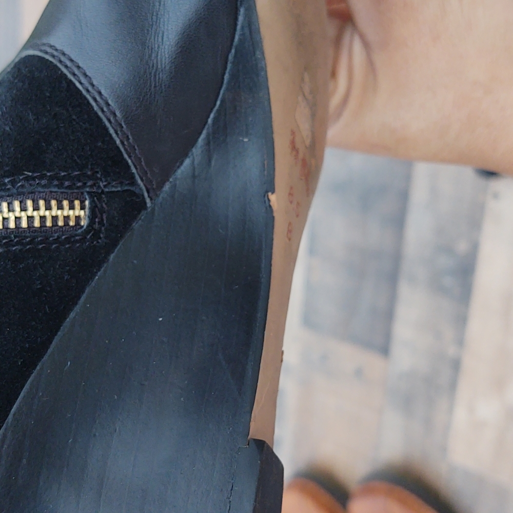 Coach Mystic Leather Wedge Booties sz 8.5 women's - Picture 8 of 16